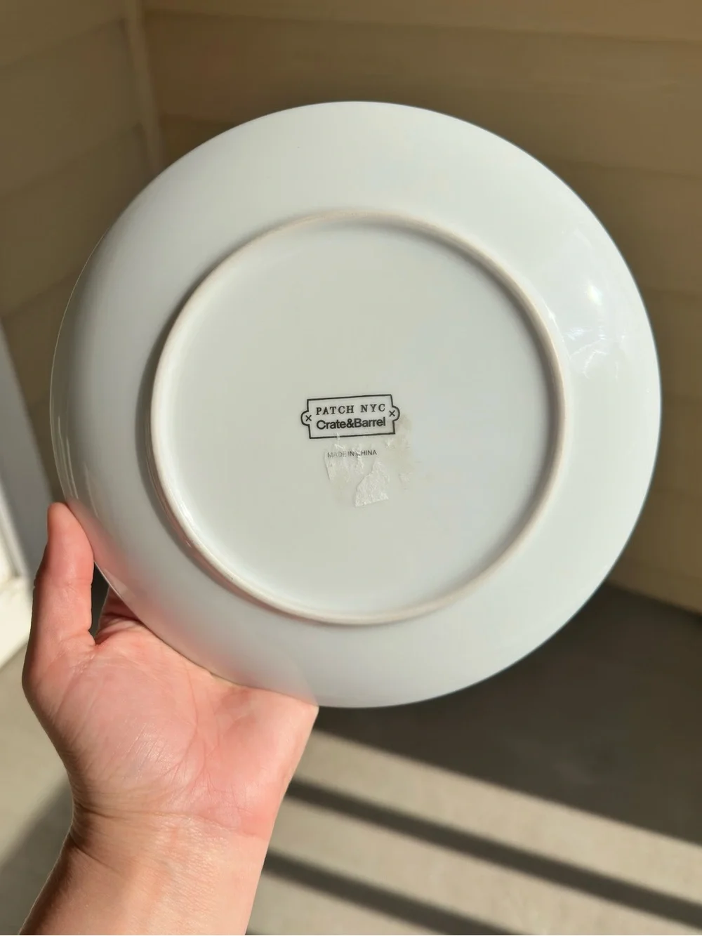 patch nyc x crate & barrel bat halloween salad plate